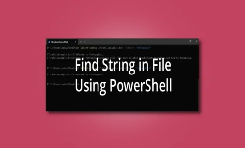 Find string in file powershell
