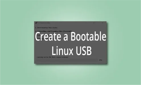 Create a bootable Linux USB